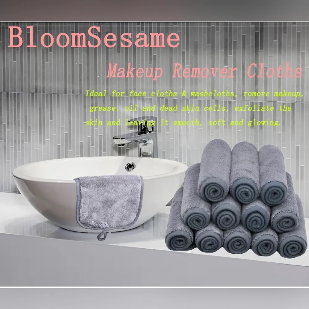 Make Up Remover Microfiber Cloths- 12 Pack